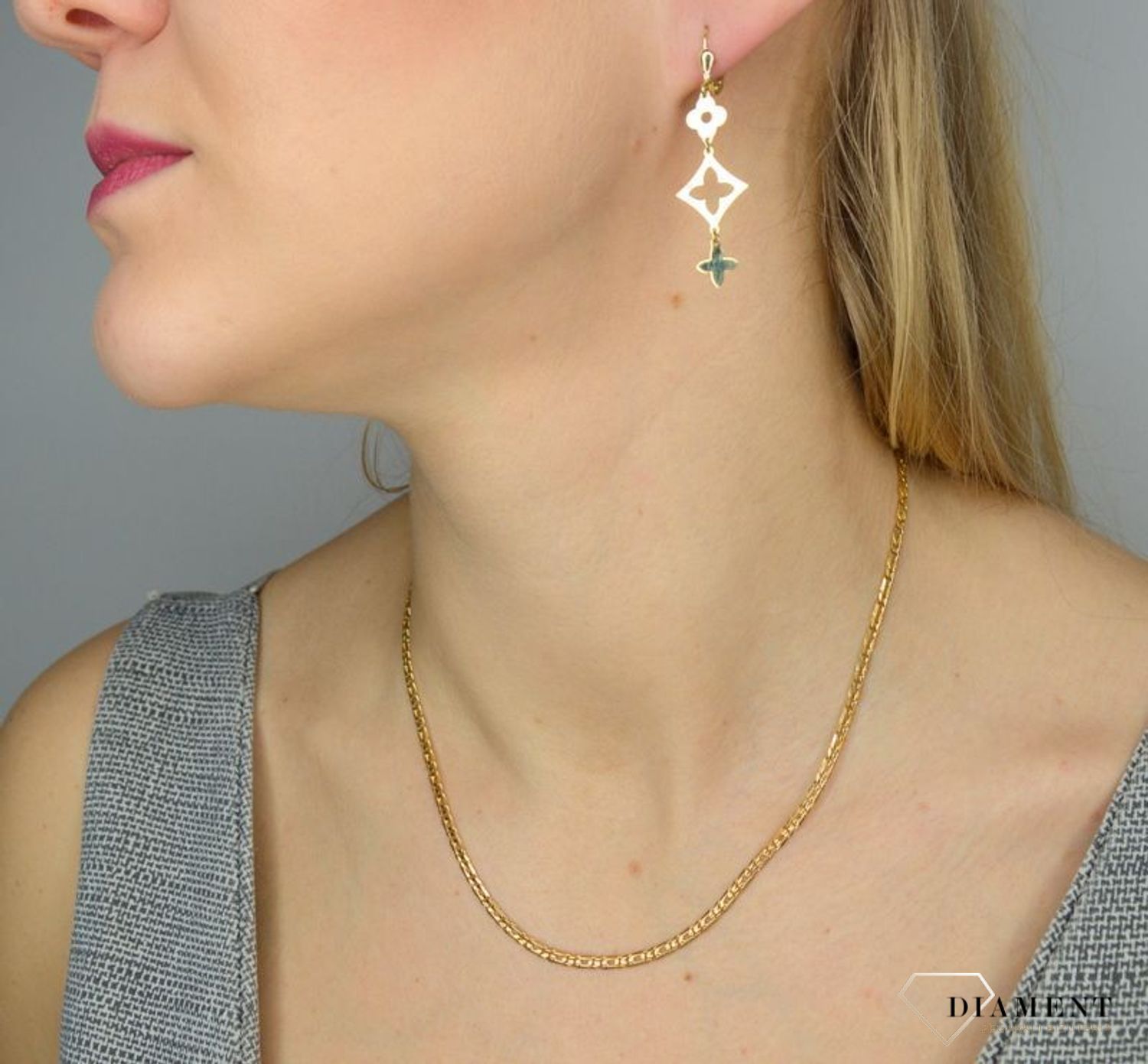 Złoty łańcuszek 333 o szerokości 3 mm DIA-LAN-1451-333 3mm (1).jpg